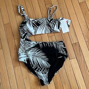 NWT Athleta Retro Palm One Piece Size M